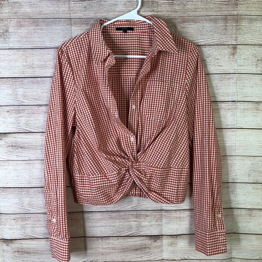 Blashe‎ Plaid Long Sleeve Blouse SzL